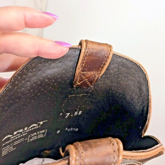 Ariat Women's Casanova Western Boot Shades of Grain Size 7.5 Snip Toe - Picture 13 of 16